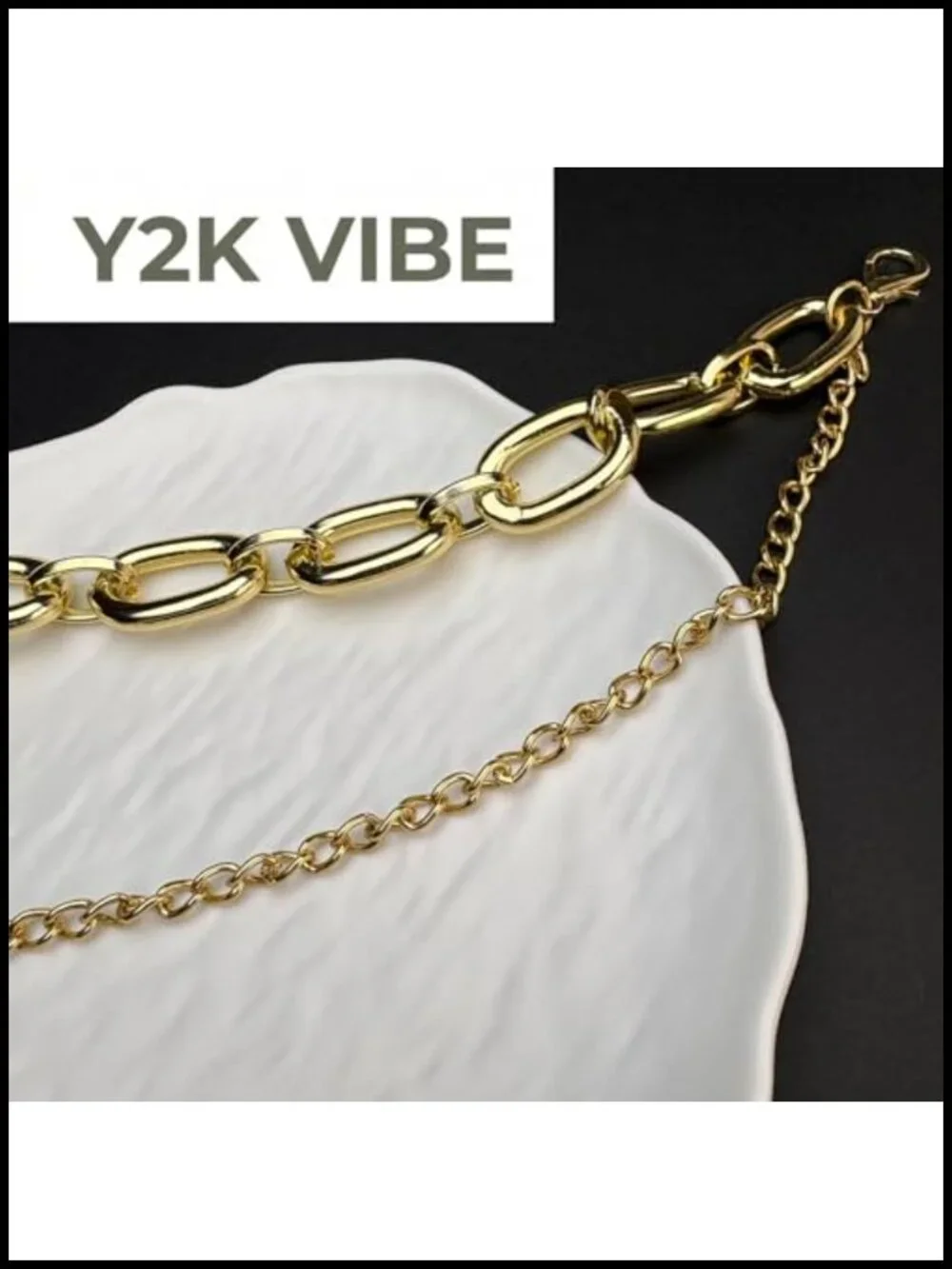 Double-Layer Bag Chain Keychain - Punk Purse & Wallet Accessory Decorative